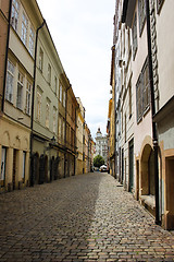 Image showing Prague narrow street 01