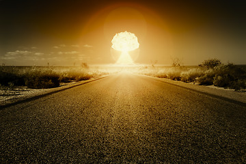 Image showing nuclear bomb explosion