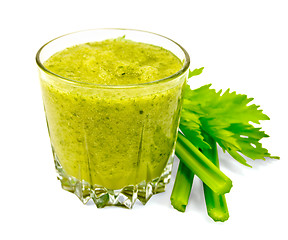 Image showing Cocktail with celery stalks