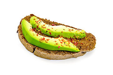 Image showing Sandwich with avocado and pepper