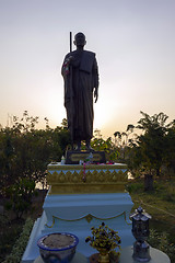 Image showing Monk Sculpture.