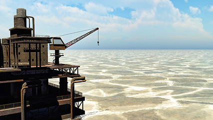 Image showing Oil rig  platform