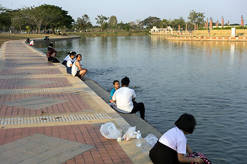 Image showing Fish Feeding