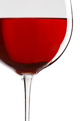 Image showing glass of red wine, close-up
