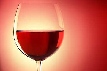 Image showing glass of red wine