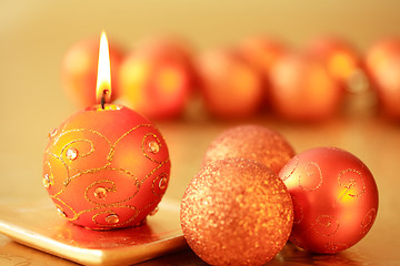 Image showing Beautiful Christmas candles