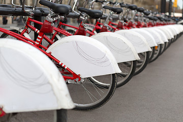 Image showing Bikes In A Row