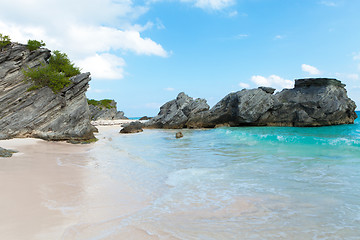 Image showing Horseshoe Bay Beach in Bermuda