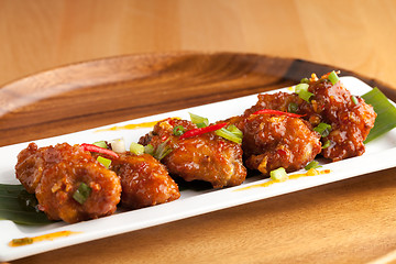 Image showing Hot Spicy ThaiChicken Wings