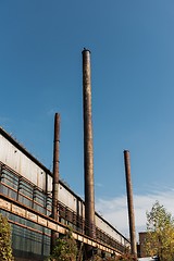 Image showing Chimney of a Power plant