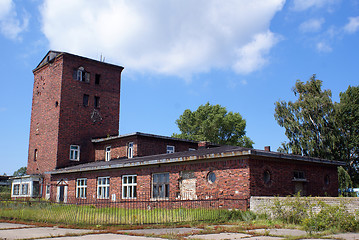 Image showing Brick house with tower