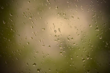 Image showing rain drop on glass