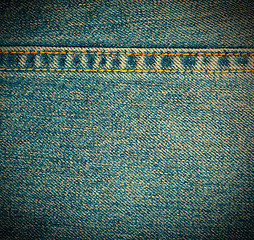 Image showing Texture of blue jeans background