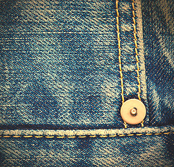 Image showing blue jeans, close up