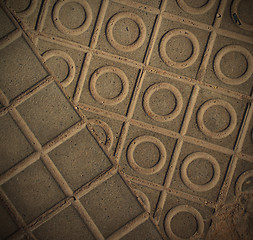 Image showing texture, ceramic surface of the pavement