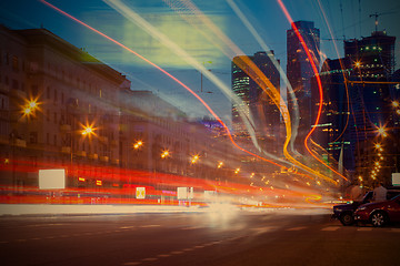 Image showing Moscow city night landscape