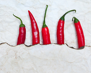 Image showing fiery red chili peppers