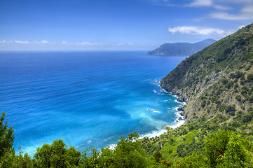 Image showing Italian Riviera in Cinque Terre National Park