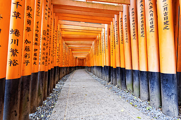 Image showing Fushimi Inari Taisha Shrine in Kyoto