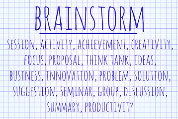 Image showing Brainstorm word cloud