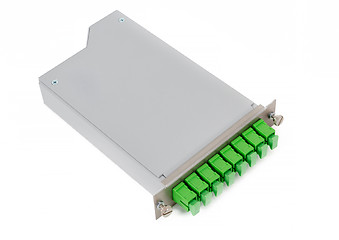 Image showing Fiber optic casette with SC connectors isolated