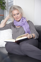 Image showing woman reading book