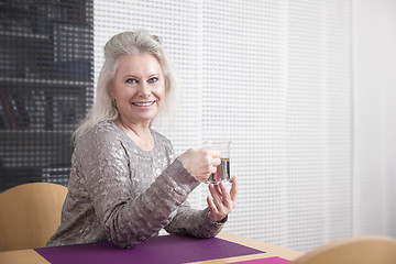 Image showing woman and tea