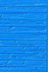 Image showing blue fence