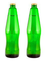 Image showing two bottle beer isolated on white