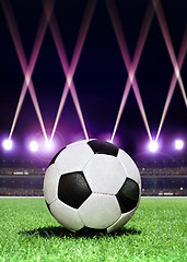 Image showing soccerball in festive lighting