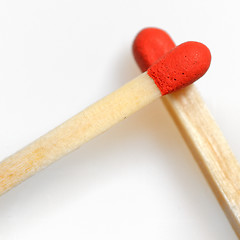 Image showing Conceptual Love from matches