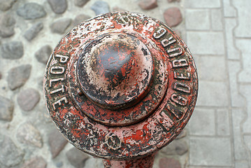 Image showing Top of fire hydrant