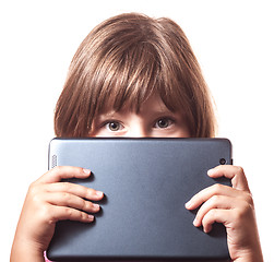 Image showing The child with the tablet 2