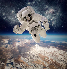 Image showing Astronaut in outer space