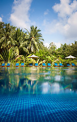 Image showing Tropical swimming pool