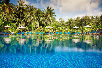 Image showing Tropical swimming pool