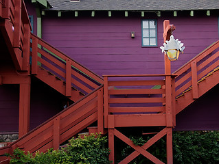 Image showing Colorful country house