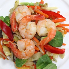 Image showing Fried Shrimps