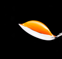 Image showing yolk in the spoon