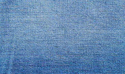 Image showing Worn Blue Denim Jeans texture, background