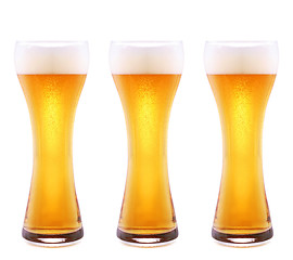 Image showing three glasses of beer