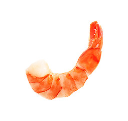 Image showing Closeup view of shrimp isolated