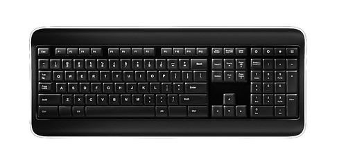 Image showing Computer keyboard isolated on white