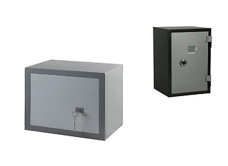 Image showing two compact secure safes