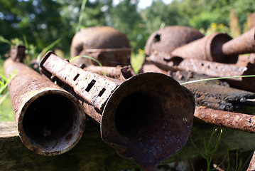 Image showing Rusty guns