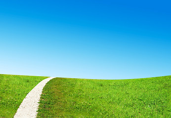 Image showing Dirty rural road in countryside