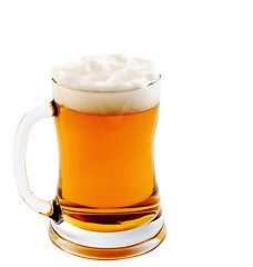 Image showing Mug with beer on white background