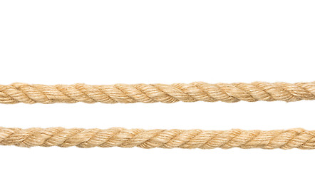 Image showing close up of rope part on white background