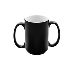 Image showing black cup on a white background