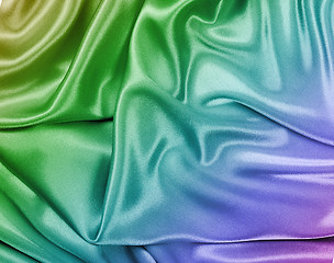 Image showing Silk rainbow scarf